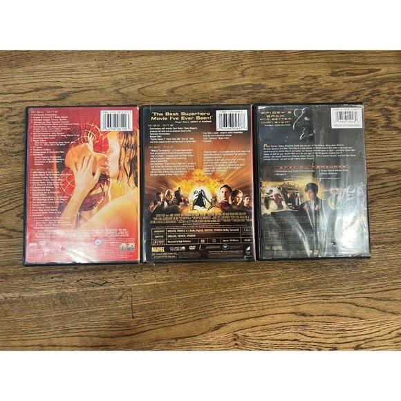 Spider-Man Trilogy Full Screen Special Edition DVDs Marvel Movies Pre-Owned - Picture 3 of 3